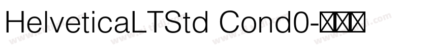 HelveticaLTStd Cond0字体转换